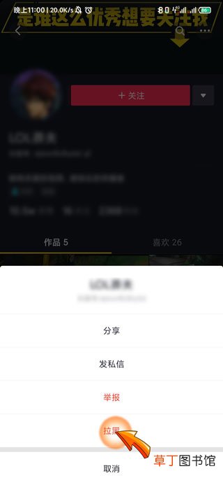 抖音被拉黑对方显示什么