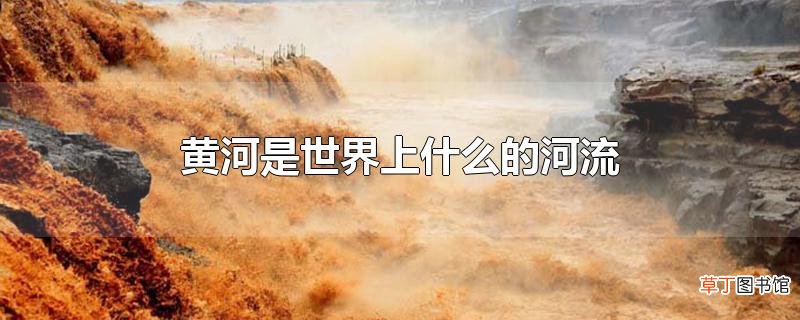 黄河是世界上什么的河流