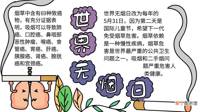 世界无烟日手抄报内容 世界无烟日手抄报内容画法