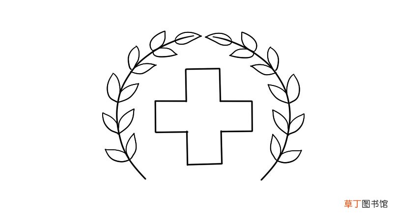 红十字简笔画画法红十字简笔画步骤