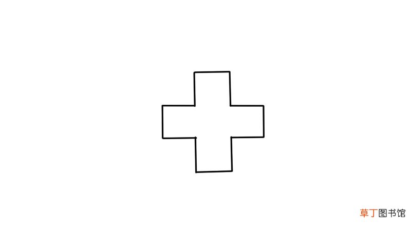 红十字简笔画画法红十字简笔画步骤