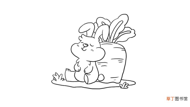 卡通小兔子简笔画图片 小兔子简笔画