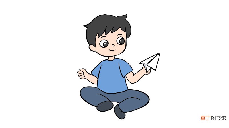 简笔画男孩画法简笔画男孩步骤