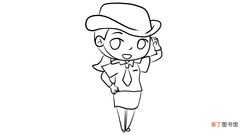 敬礼简笔画 敬礼简笔画怎么画