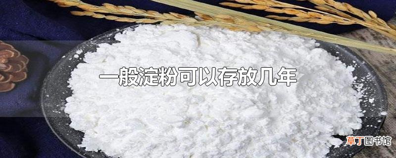 一般淀粉可以存放几年