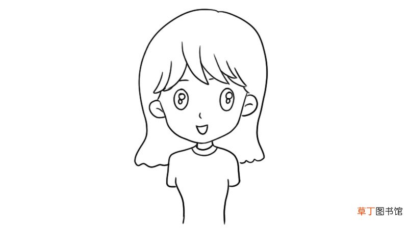 女生头像手绘简笔画