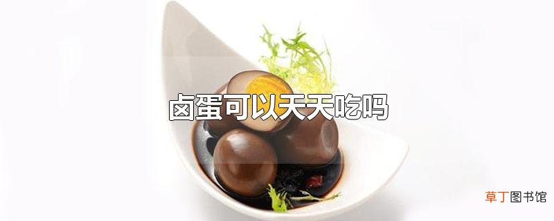 卤蛋可以天天吃吗