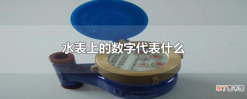 水表上的数字代表什么