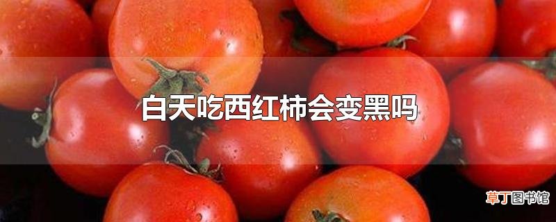 白天吃西红柿会变黑吗