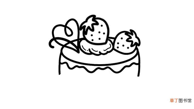 蛋糕简笔画怎么画蛋糕简笔画画法