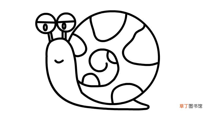 蜗牛简笔画 蜗牛简笔画的画法