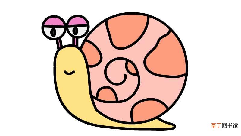 蜗牛简笔画 蜗牛简笔画的画法