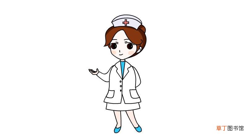 美丽护士简笔画怎么画 美丽护士简笔画