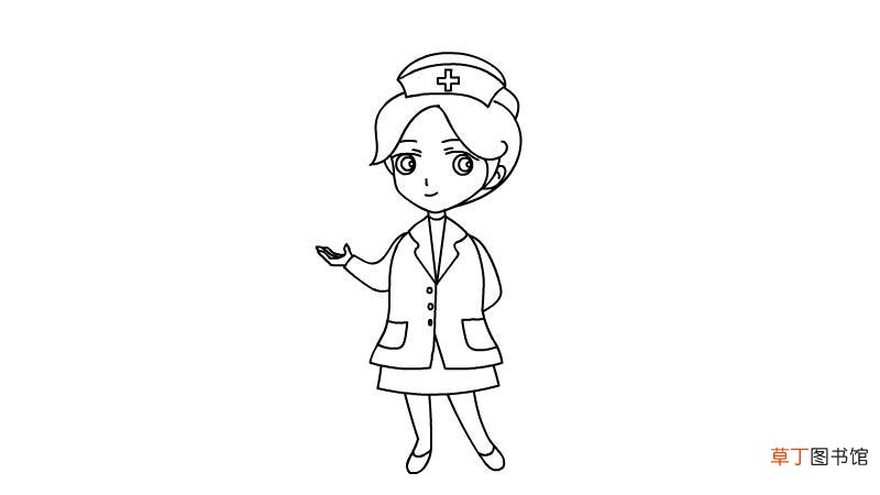 美丽护士简笔画怎么画 美丽护士简笔画