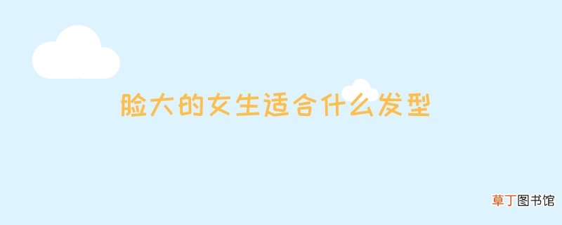 脸大的女生适合什么发型