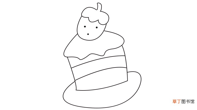 蛋糕简笔画教程蛋糕简笔画画法