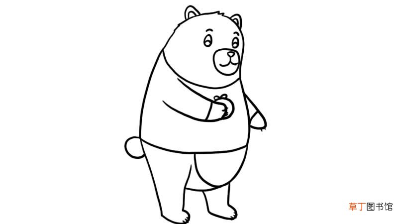 熊简笔画 熊怎么画