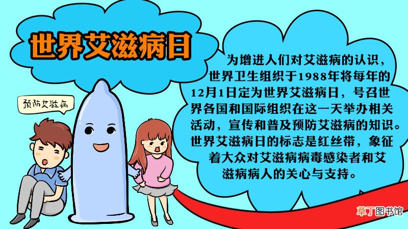 世界艾滋病日手抄报的画法
