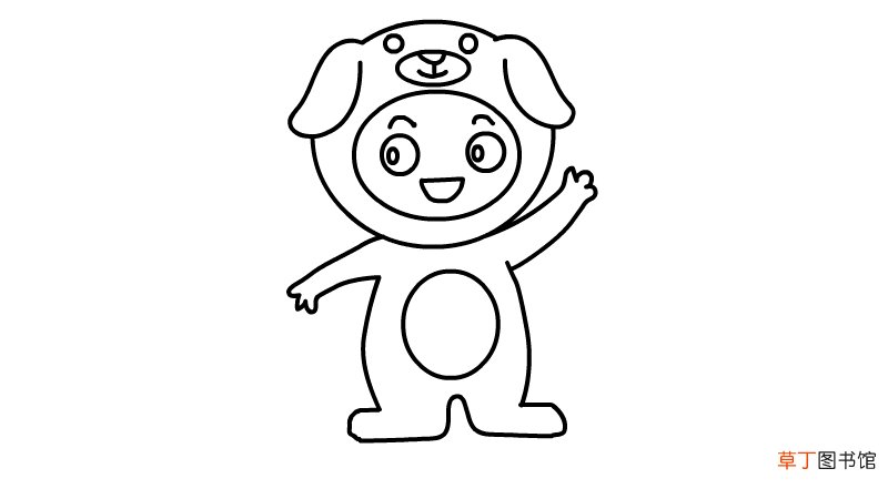 儿童节装扮简笔画怎么画儿童节装扮简笔画教程