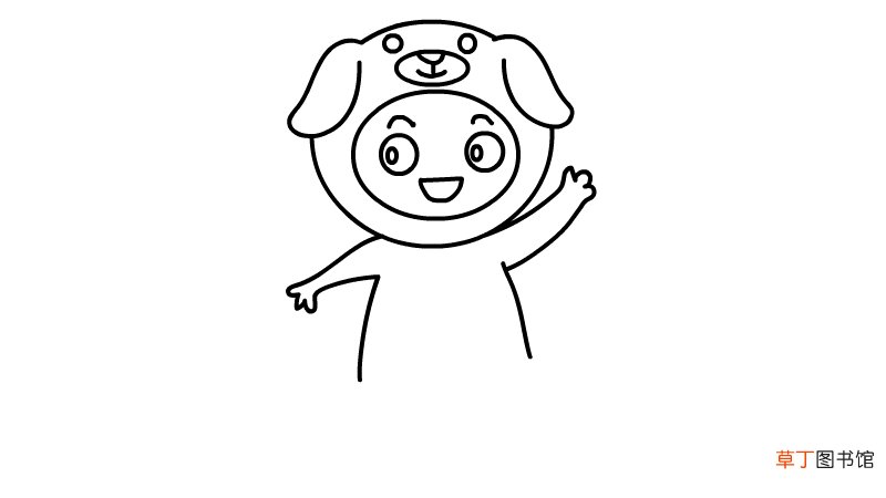 儿童节装扮简笔画怎么画儿童节装扮简笔画教程