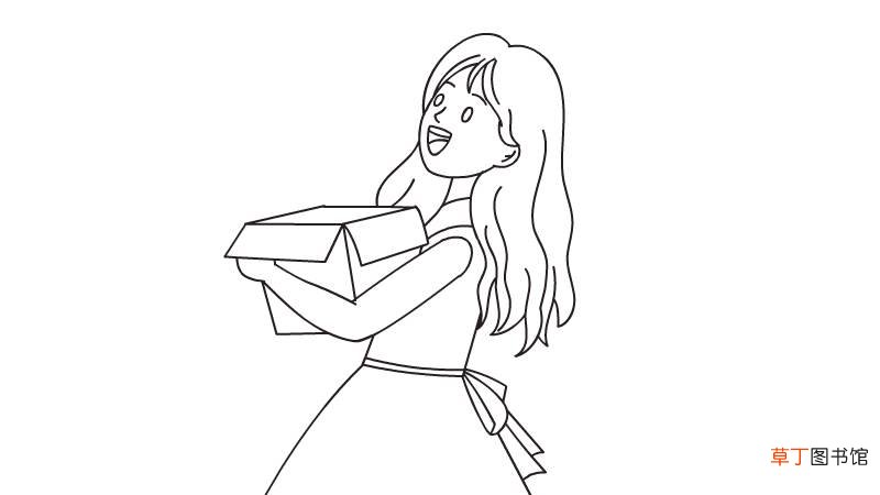收快递的人简笔画怎么画收快递的人简笔画画法