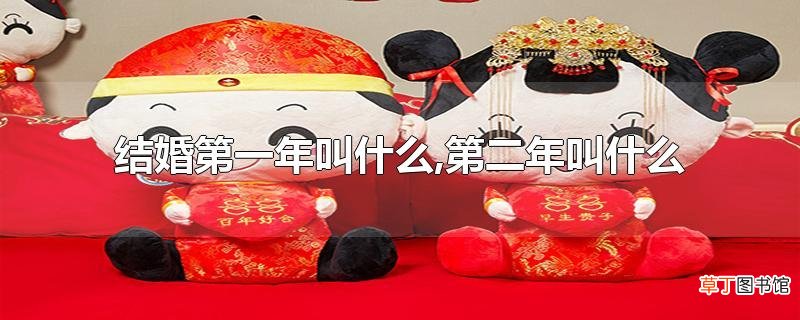 结婚第一年叫什么,第二年叫什么