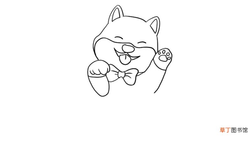 小柴犬简笔画的教程小柴犬简笔画怎么画