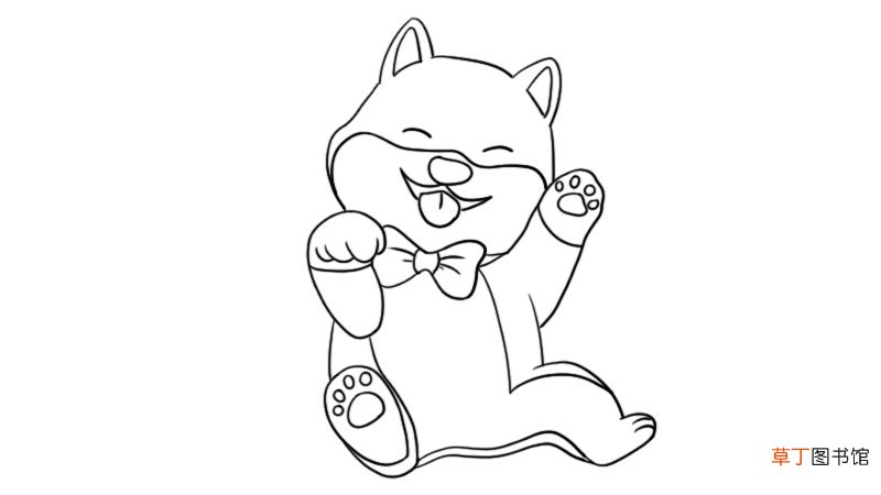 小柴犬简笔画的教程小柴犬简笔画怎么画