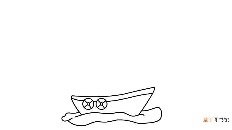 航海日简笔画画法航海日简笔画步骤