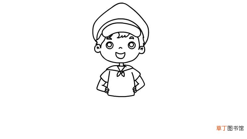 水手服简笔画画法水手服简笔画怎么画