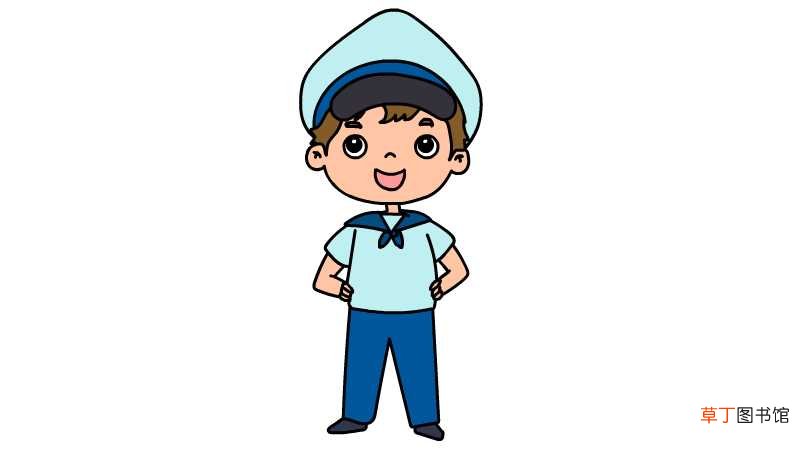 水手服简笔画画法水手服简笔画怎么画