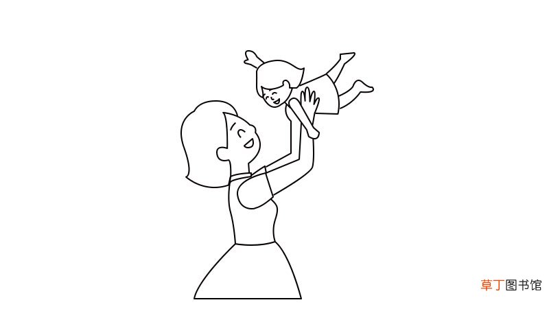 母亲节简笔画的画法是什么母亲节简笔画的画法