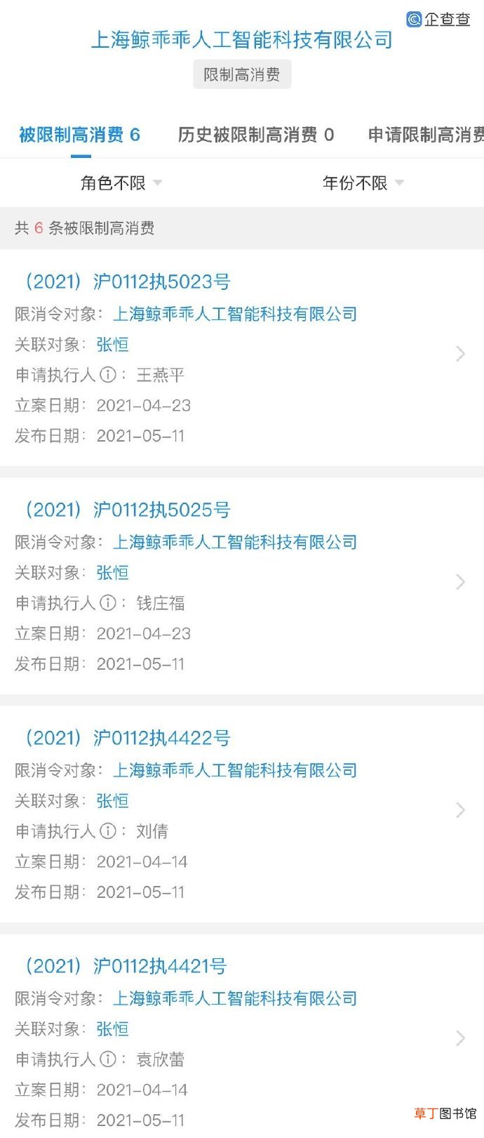 张恒再被限制高消费 关联公司被列为被执行人