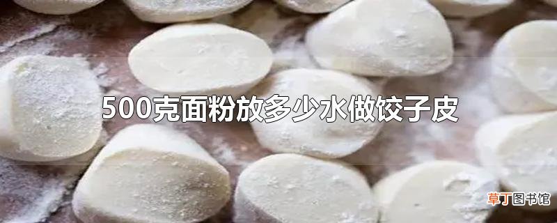 500克面粉放多少水做饺子皮