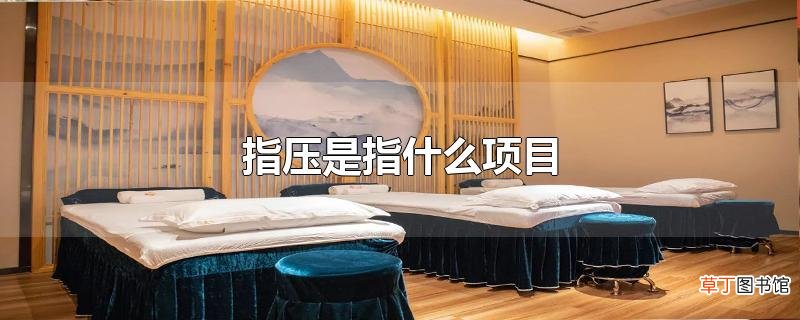 指压是指什么项目