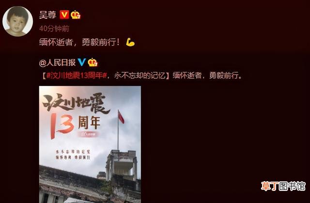 众星缅怀汶川地震13周年，何炅谢娜等人沉痛发文