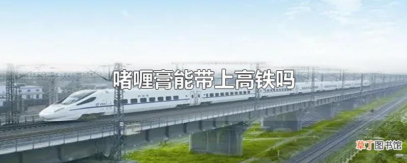 啫喱膏能带上高铁吗