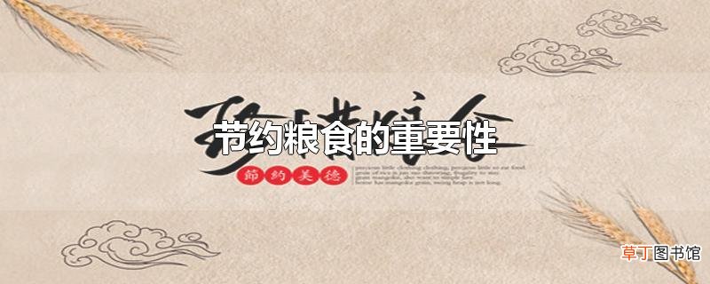 节约粮食的重要性
