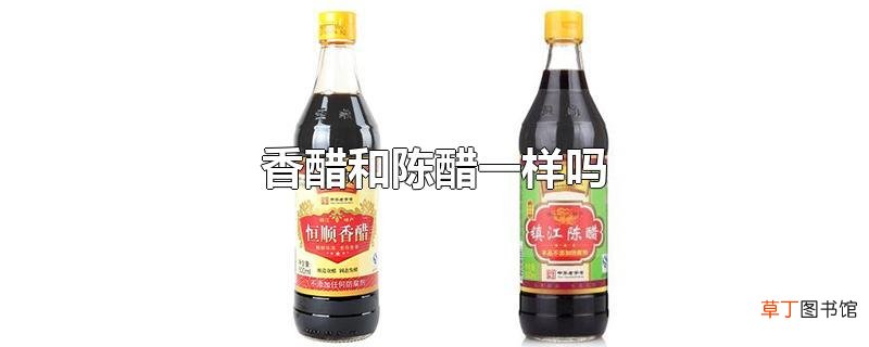 香醋和陈醋一样吗