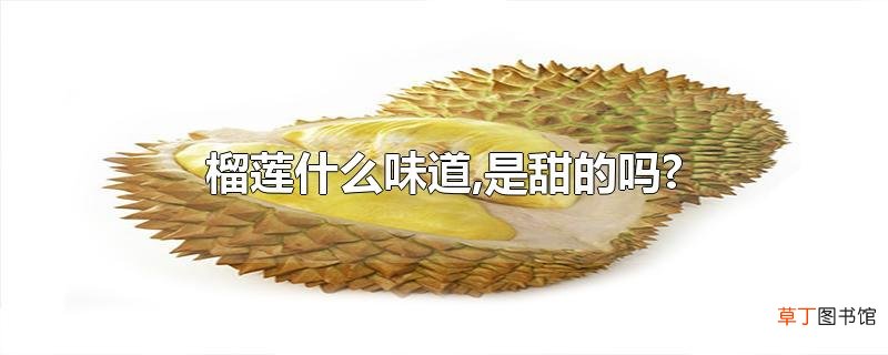 榴莲什么味道,是甜的吗?