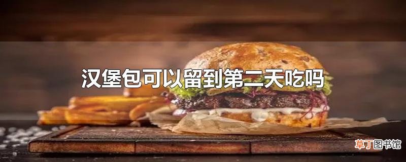 汉堡包可以留到第二天吃吗