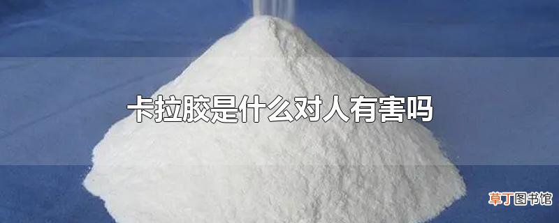 卡拉胶是什么对人有害吗