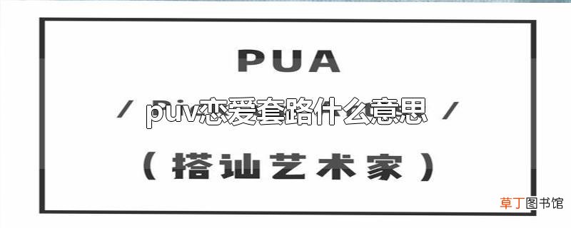 puv恋爱套路什么意思