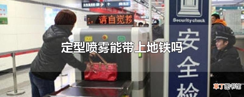 定型喷雾能带上地铁吗