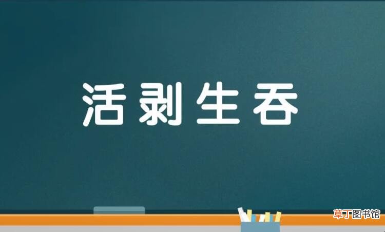 活剥生吞是什么意思
