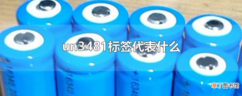 un3481标签代表什么