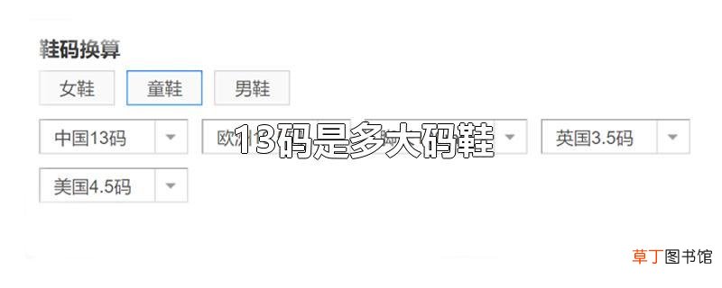 13码是多大码鞋