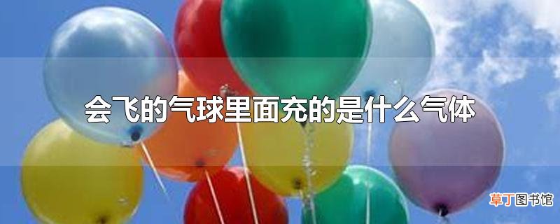 会飞的气球里面充的是什么气体