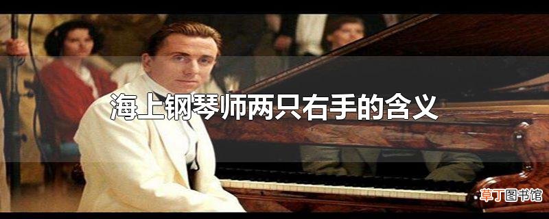 海上钢琴师两只右手的含义