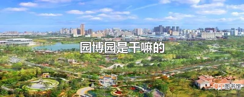 园博园是干嘛的